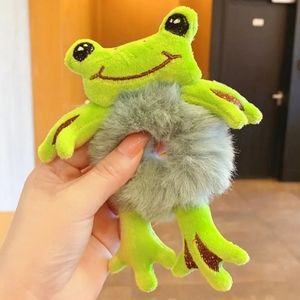 Soft & Cute Kids Hair Scrunchies - Frog